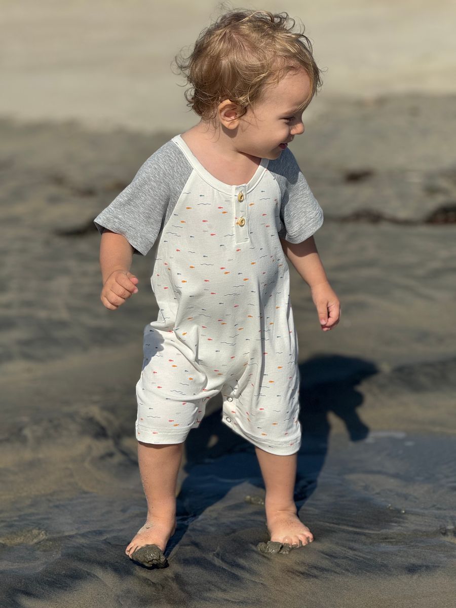 Flinn Romper - Fish