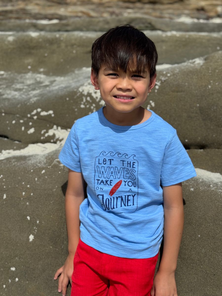 FALMOUTH Printed tee - Let the waves