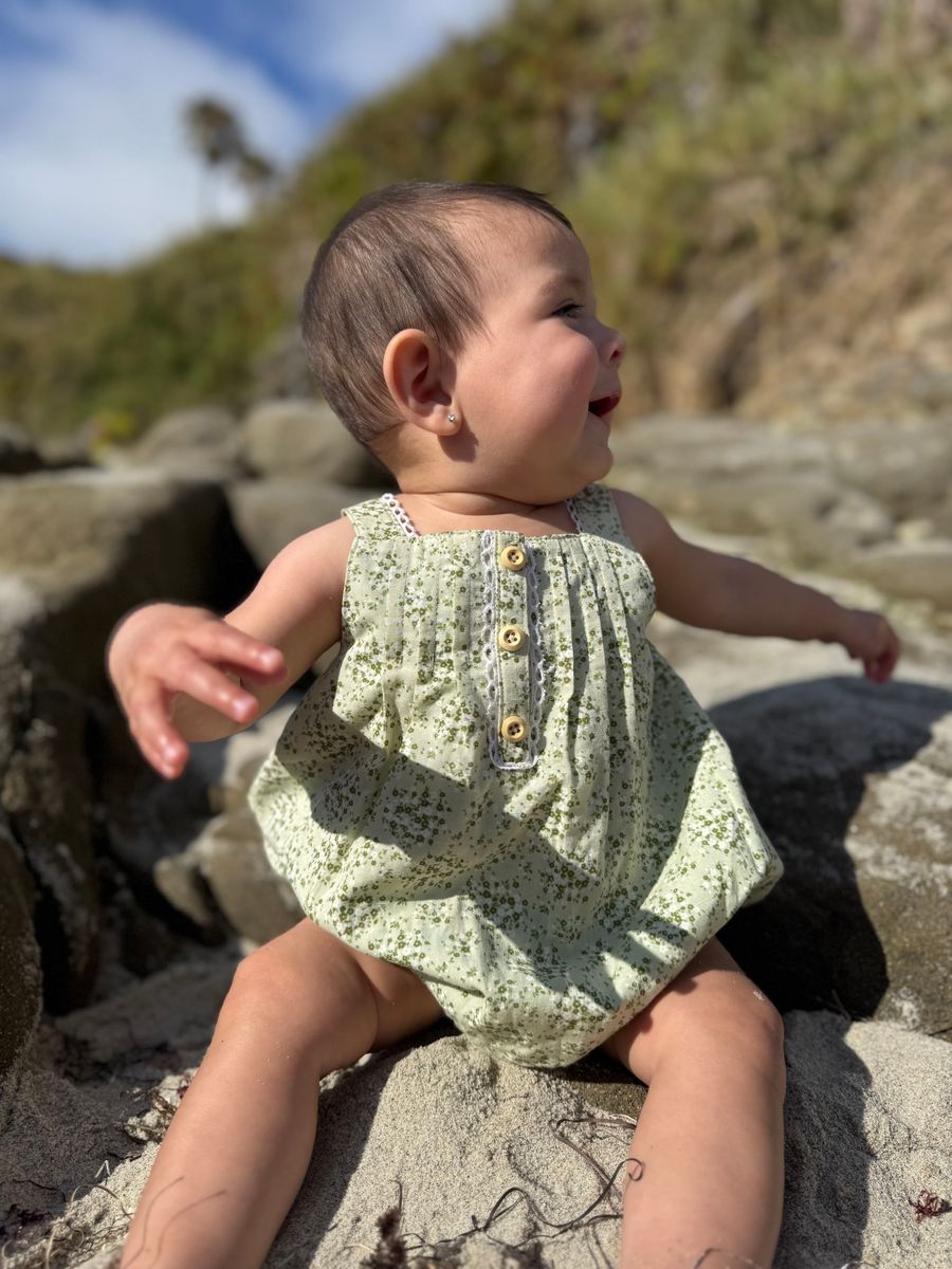 EVIE BUBBLE - GREEN FLORAL