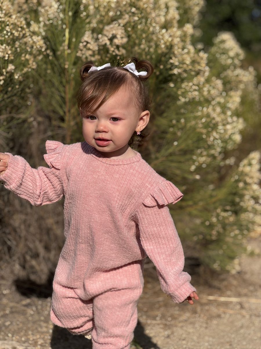 Noelle Romper -  Rose