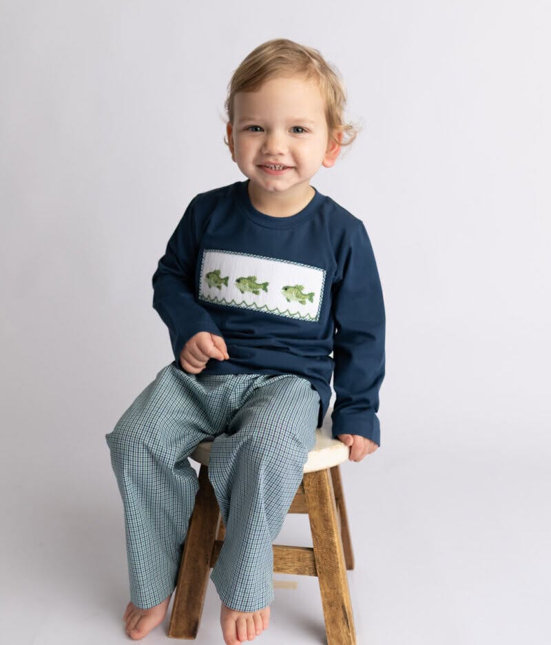 Reelin' Them In Smocked Pant Set