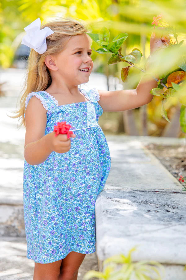Millie Day Dress - Fitzroy Floral with Worth Avenue White