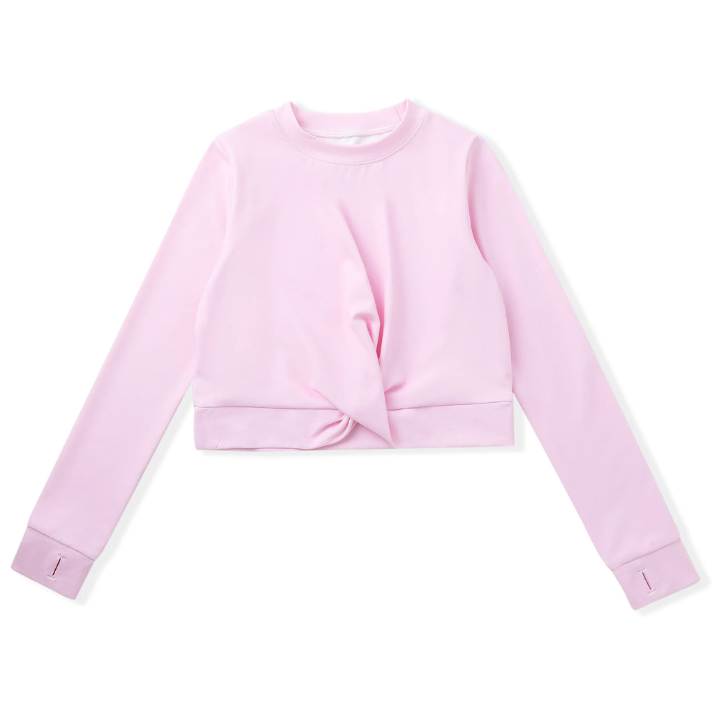 Swoon Kids Pink Knot Active Top
