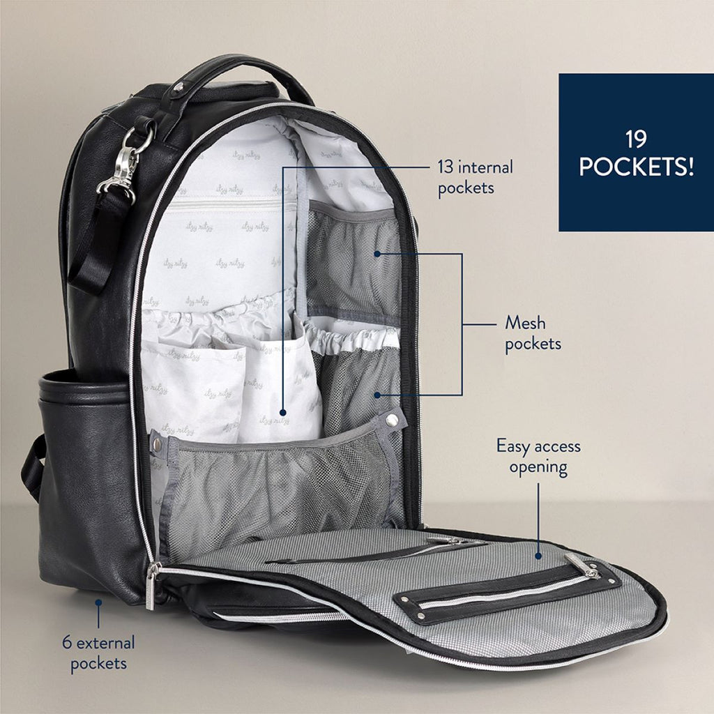 Boss Plus™ Large Diaper Bag Backpack ( Noir )