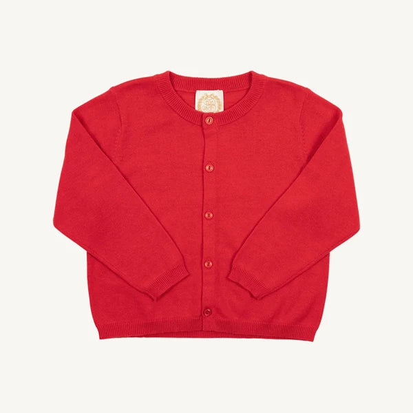 Cambridge Cardigan - Rich Red with Buttons