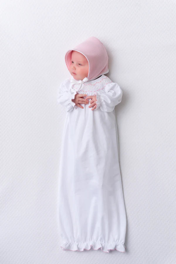 Sweetly Smocked Greeting Gown