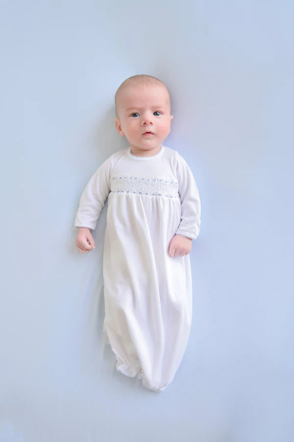 Sweetly Smocked Greeting Gown