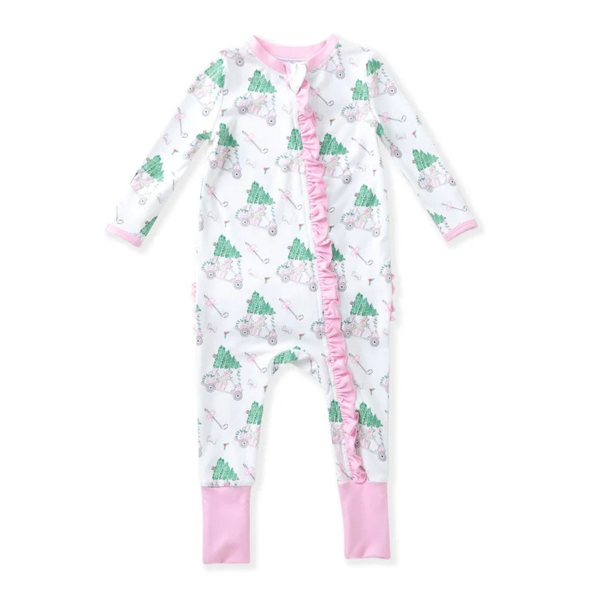 Swoon Paw-Tee Christmas Pink Convert Footie