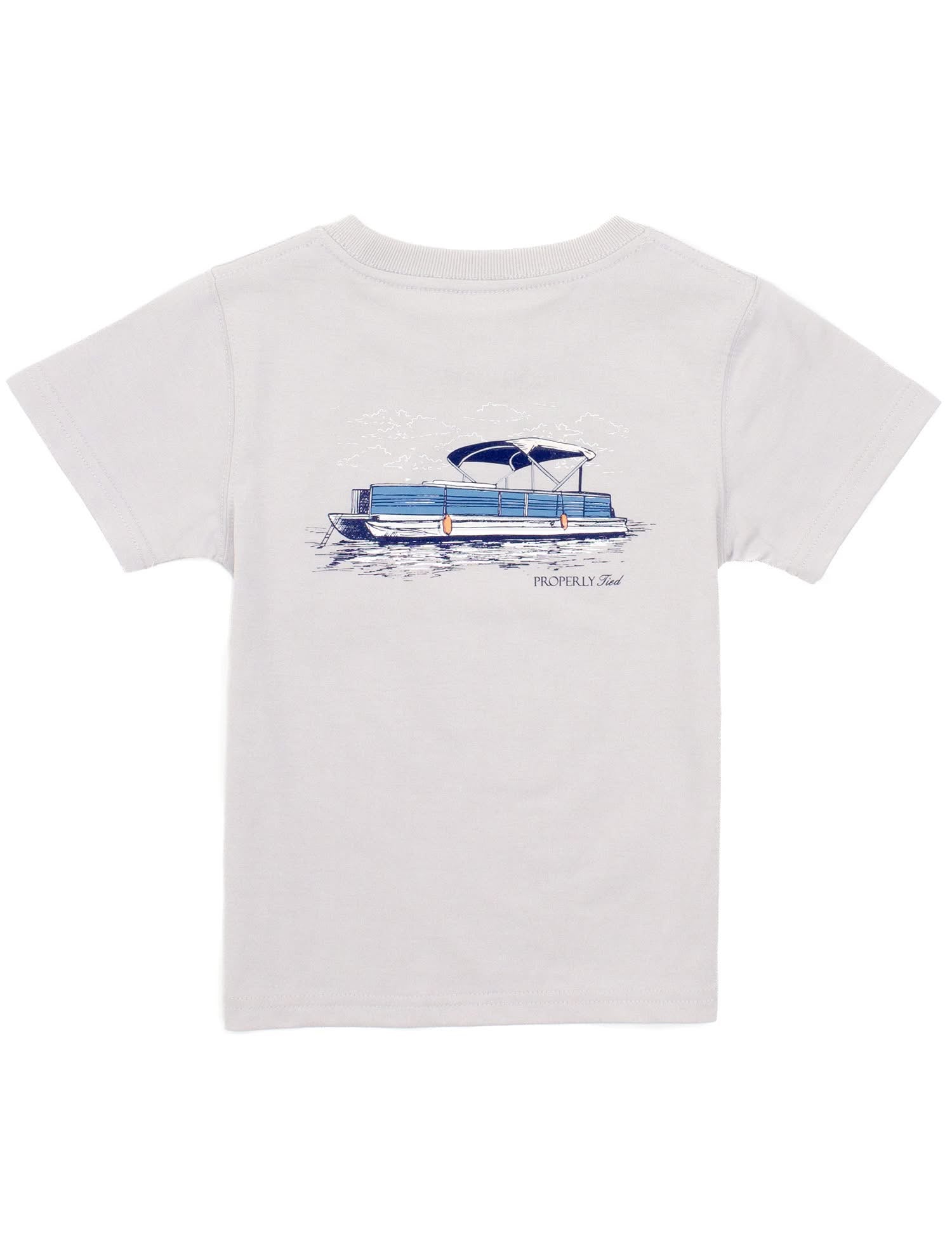 Party Barge Short Sleeve Tee – Ice Grey