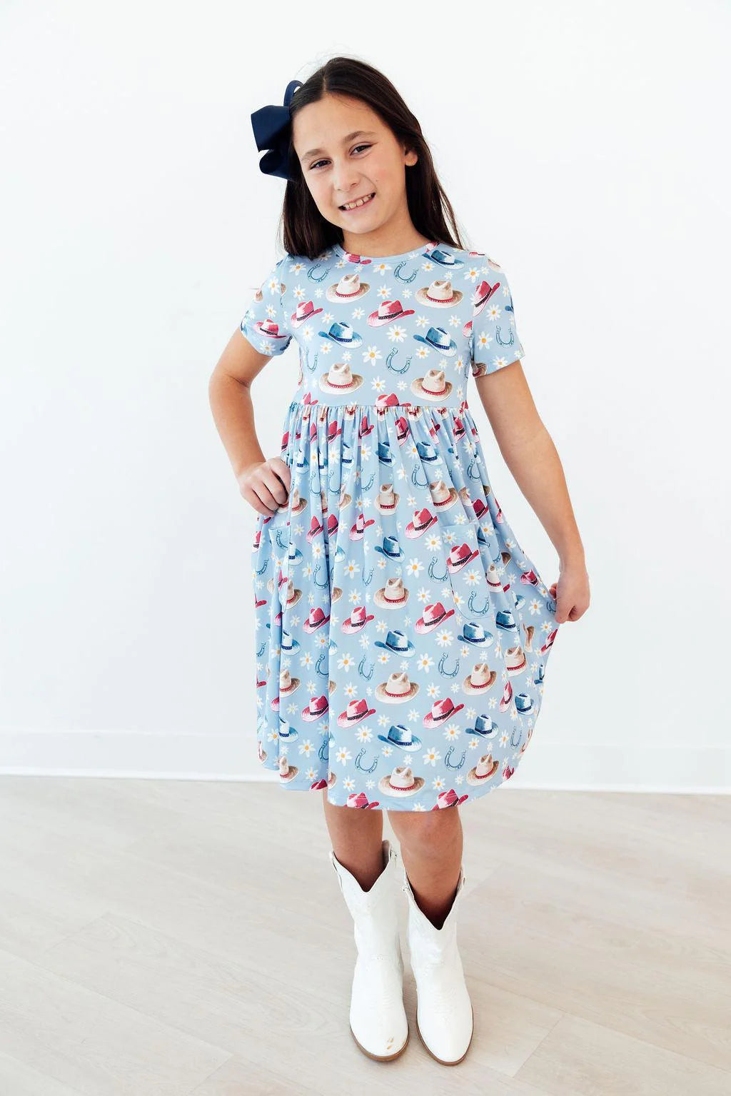 TIP YOUR HAT S/S POCKET TWIRL DRESS