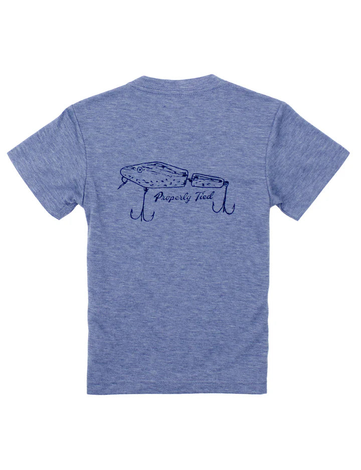Boys Portland Pocket Tee SS Lure Denim