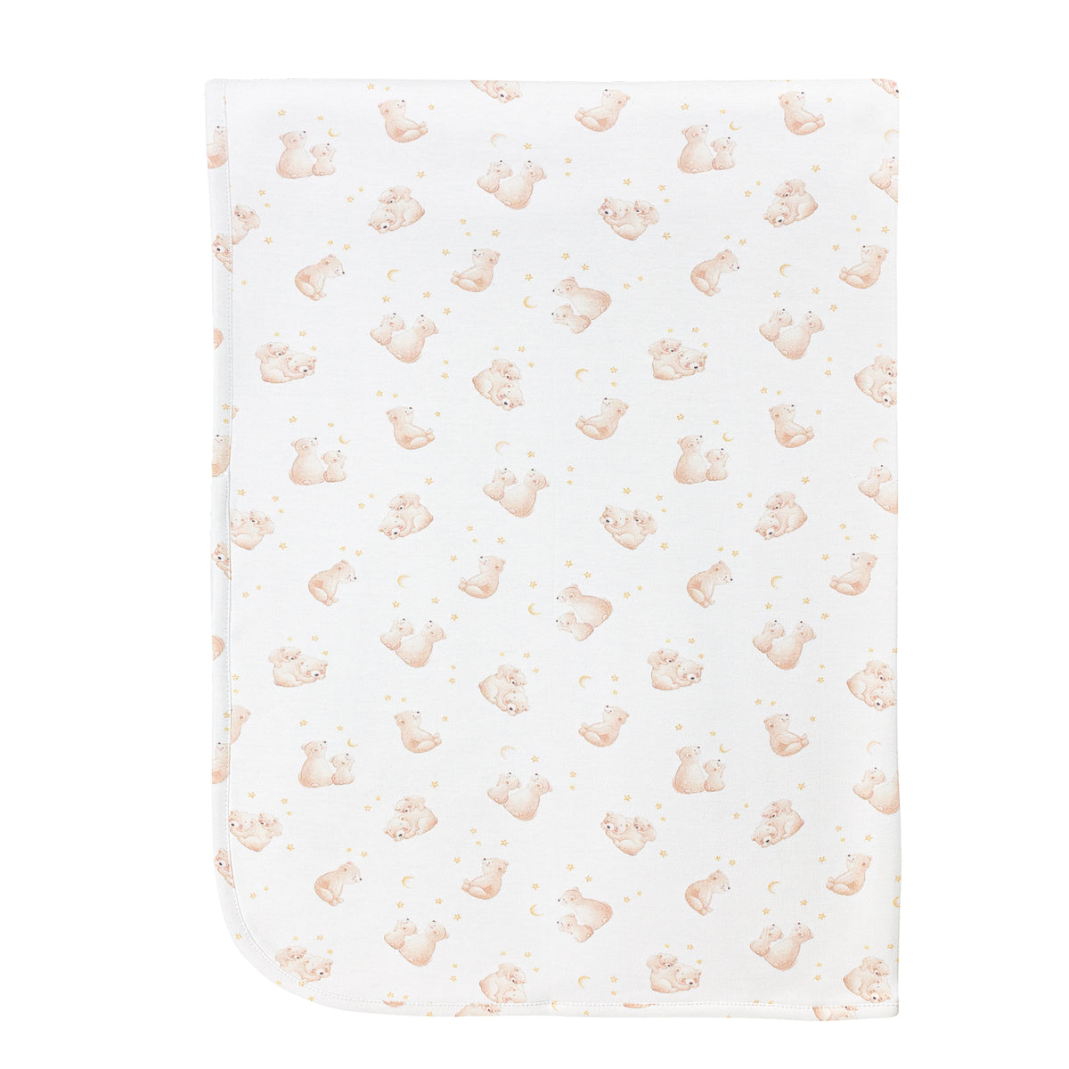 teddy's dreamland printed pima receiving blanket 30''x28.5'' - One Size