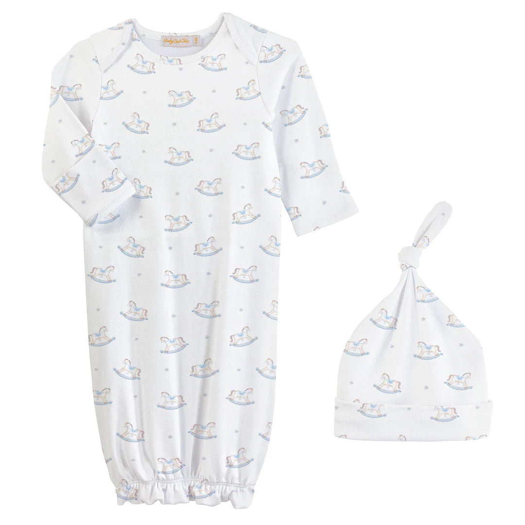 Tiny Rocking Horses Gown and Hat Set