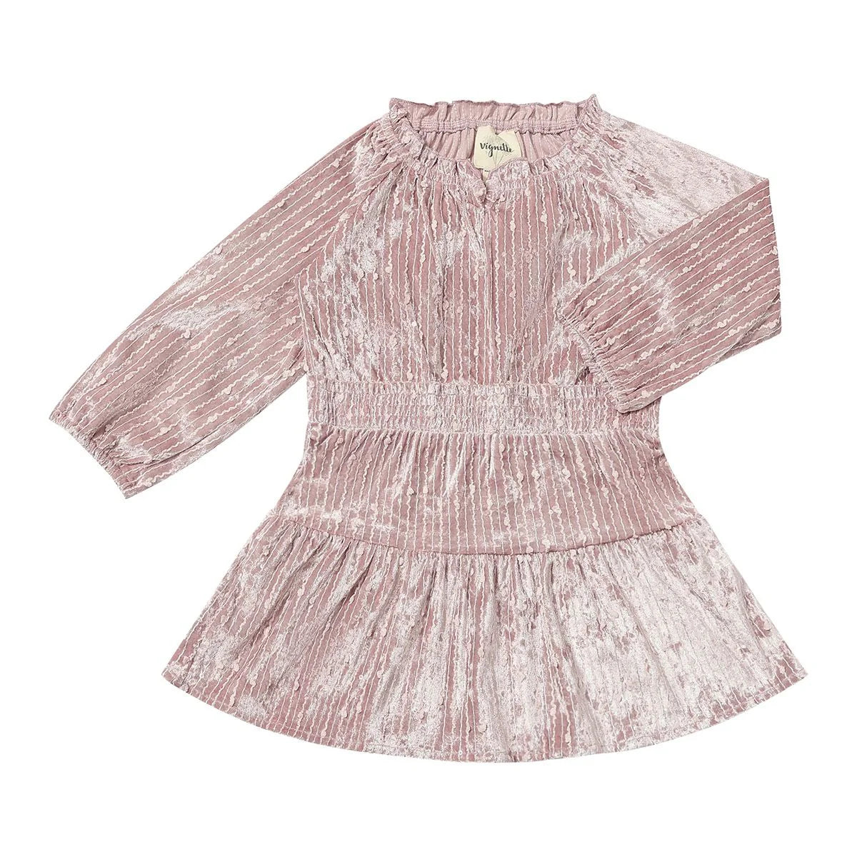 Willow Dress in Rose Sequin Velvet
