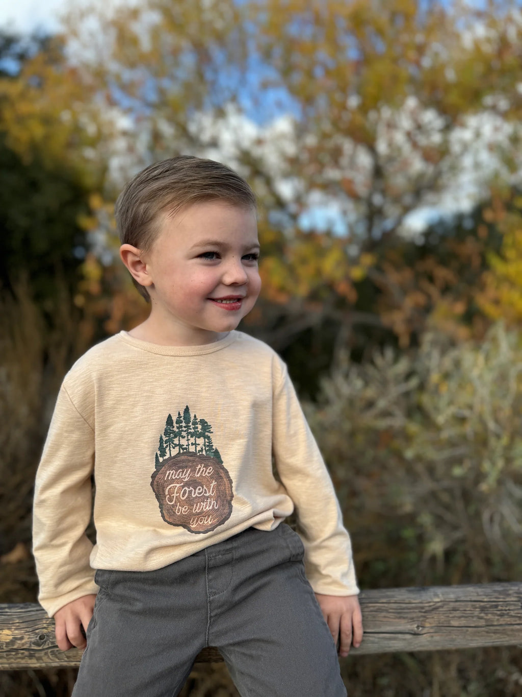 CHEROKEE May The Forest Be With You Printed Tee
