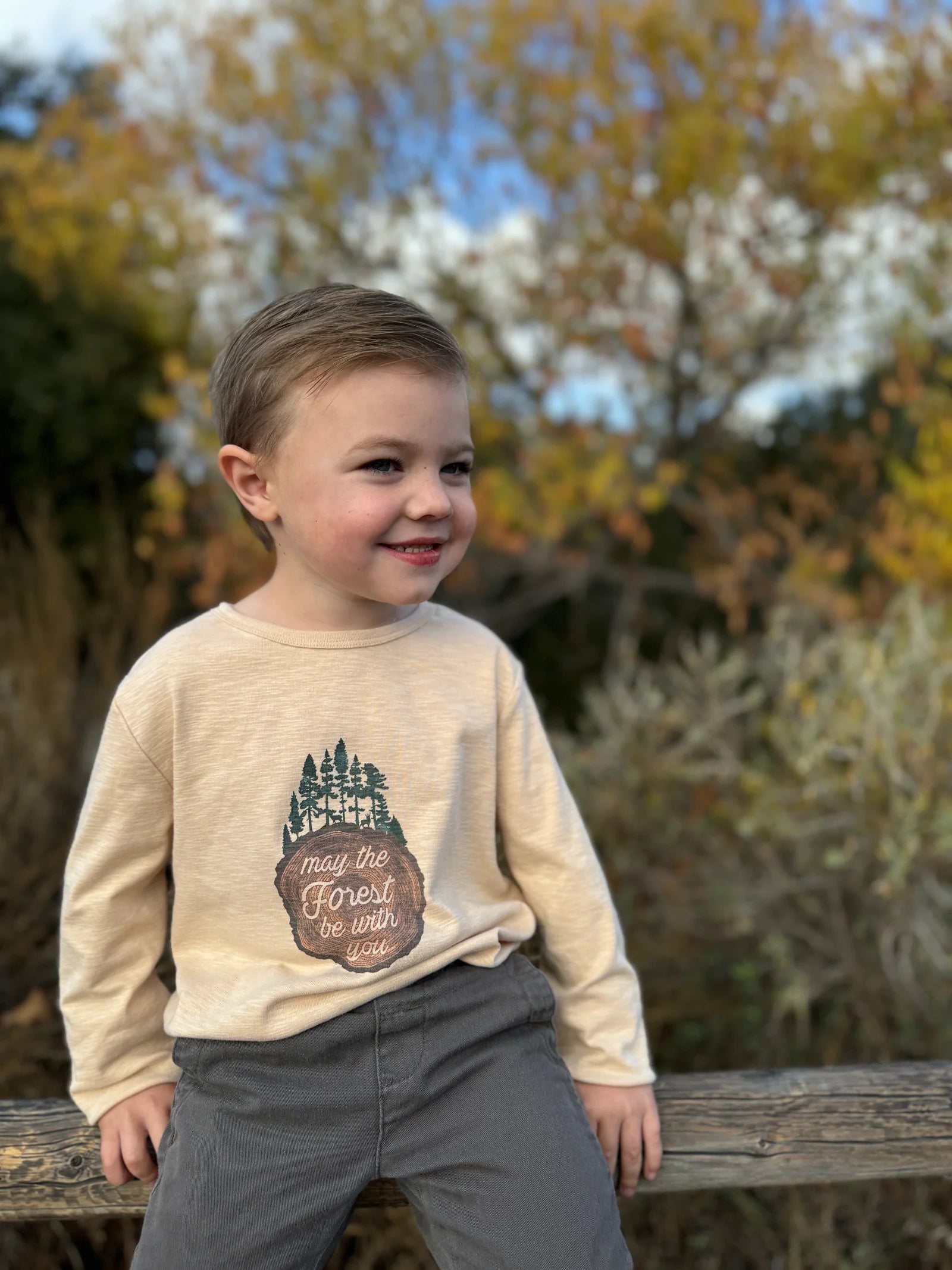 CHEROKEE May The Forest Be With You Printed Tee