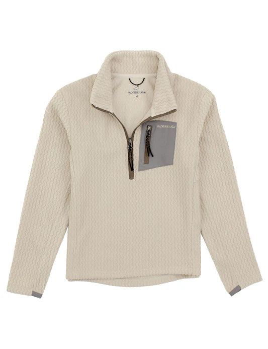 Boys Delta Pullover White Oak