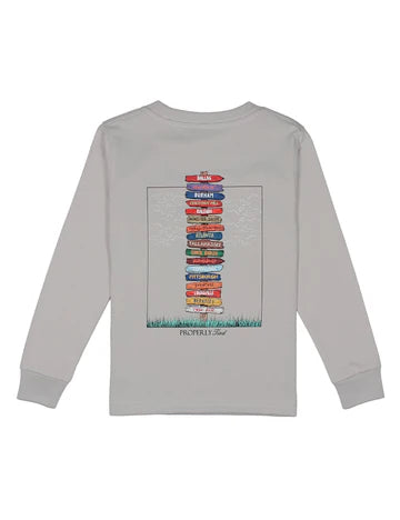 Boys Atlantic Showdown LS Ice Grey