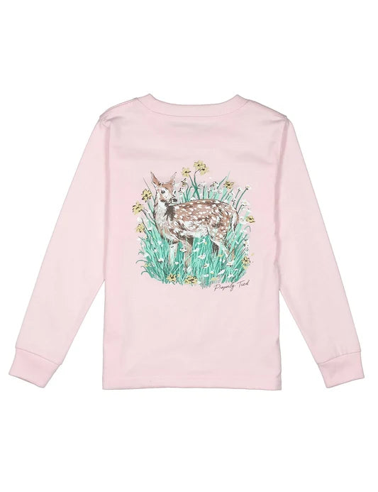 Girls Fawn LS Rose