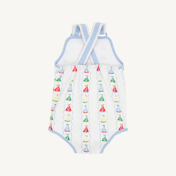 Skipper Sunsuit - Set Sail with Beale Street Blue